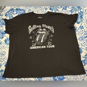 Maurice’s Rolling Stones Glitter Graphic Tee 2x